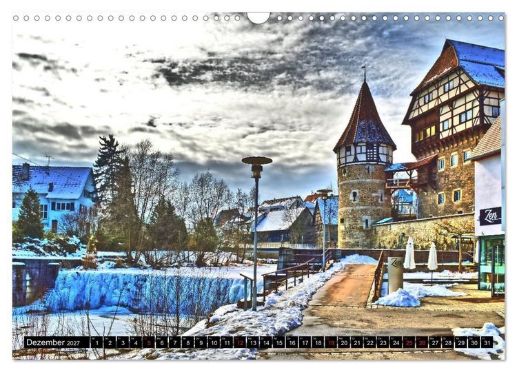 Produktbild: Balingen - ein visueller Streifzug durch die Stadt (Wandkalender 2027 DIN A3 quer), CALVENDO Monatskalender
