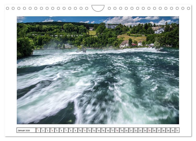 Produktbild: Rheinfall in Schaffhausen - Ein Naturschauspiel (Wandkalender 2026 DIN A4 quer), CALVENDO Monatskalender