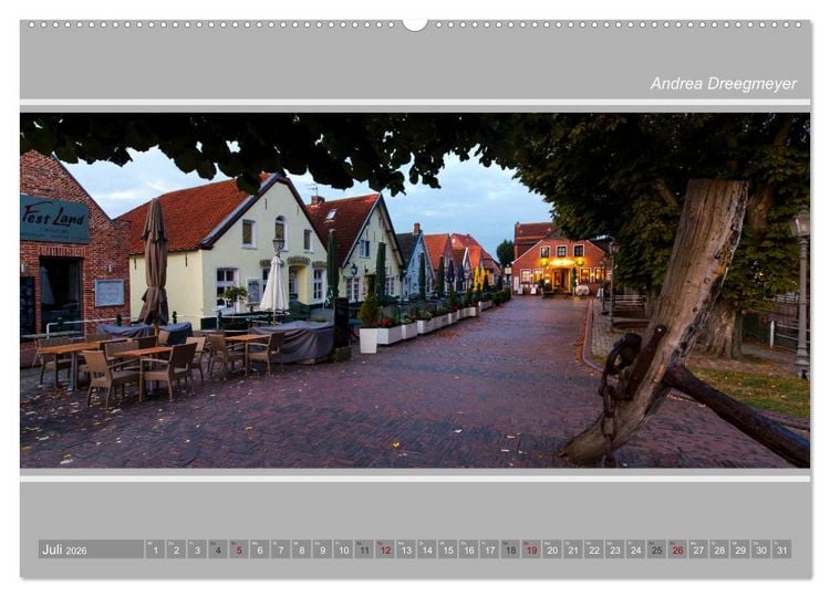 Produktbild: Greetsiel-Panorama (hochwertiger Premium Wandkalender 2026 DIN A2 quer), Kunstdruck in Hochglanz
