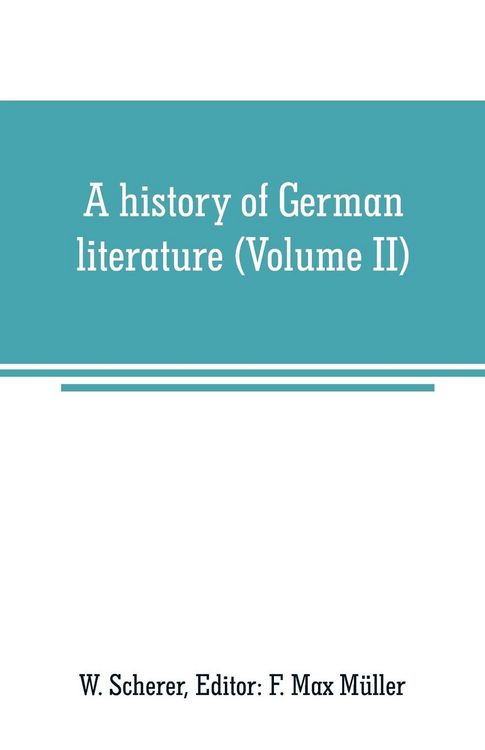 Produktbild: A history of German literature (Volume II)