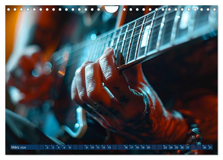 Produktbild: Wegbegleiter Gitarre (Wandkalender 2026 DIN A4 quer), CALVENDO Monatskalender