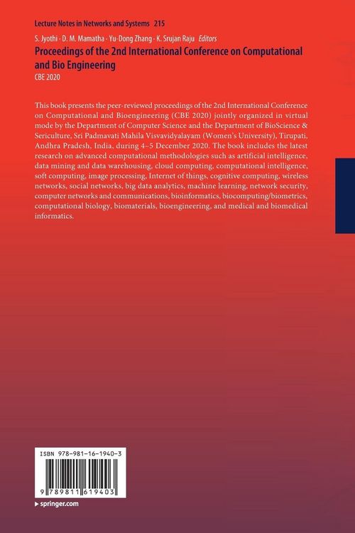 Produktbild: Proceedings of the 2nd International Conference on Computational and Bio Engineering