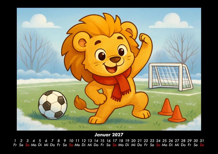 Produktbild: Buschi und das Fu&szlig;balljahr 2027 Fotokalender DIN A3