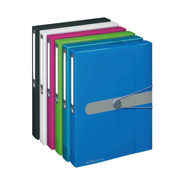 Produktbild: Herlitz Sammelbox A4 PP, Opak Blau, R&uuml;ckenbreite 4cm