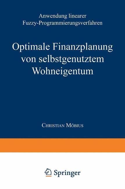 Produktbild: Optimale Finanzplanung von selbstgenutztem Wohneigentum