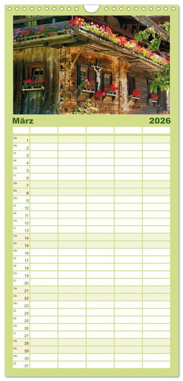 Produktbild: Familienplaner 2026 - Alte Zeitzeugen mit 5 Spalten (Wandkalender, 21 x 45 cm) CALVENDO