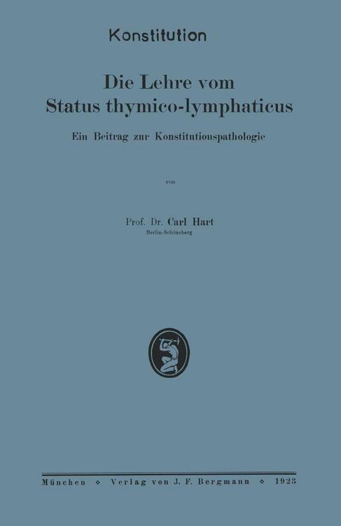 Produktbild: Die Lehre vom Status thymico-lymphaticus