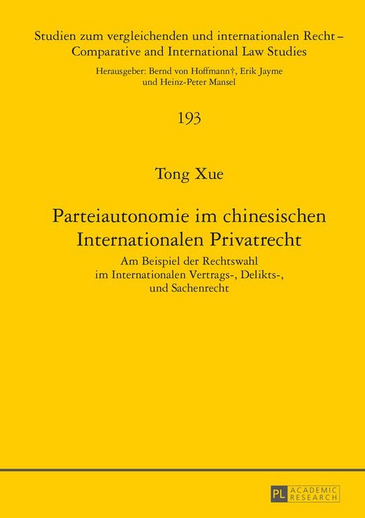 Produktbild: Parteiautonomie im chinesischen Internationalen Privatrecht