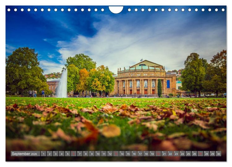 Produktbild: Historisches Stuttgart 2026 (Wandkalender 2026 DIN A4 quer), CALVENDO Monatskalender