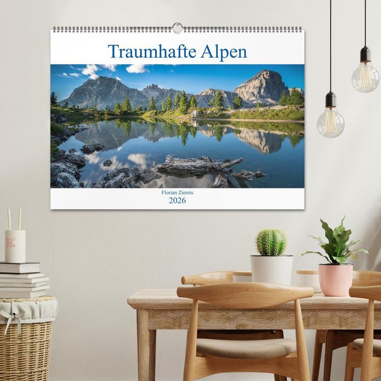 Produktbild: Traumhafte Alpen (Wandkalender 2026 DIN A2 quer), CALVENDO Monatskalender