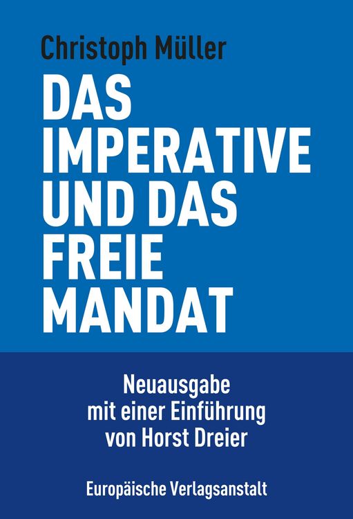 Produktbild: Das imperative und das freie Mandat