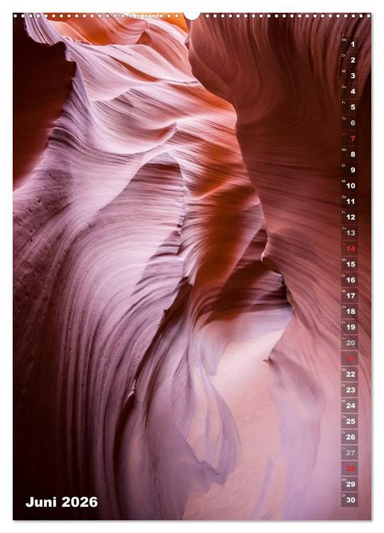 Produktbild: Antelope Canyon &ndash; Einzigartiges Naturschauspiel (Wandkalender 2026 DIN A2 hoch), CALVENDO Monatskalender