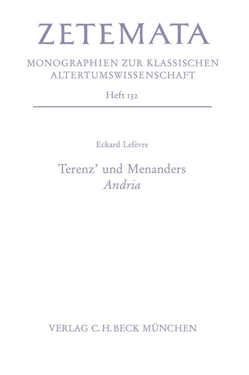 Produktbild: Terenz' und Menanders Andria