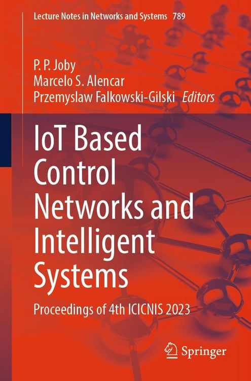 Produktbild: IoT Based Control Networks and Intelligent Systems