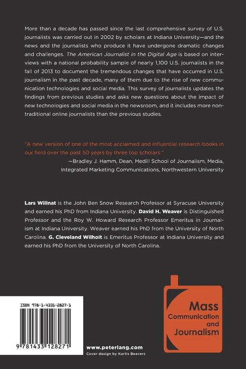 Produktbild: The American Journalist in the Digital Age