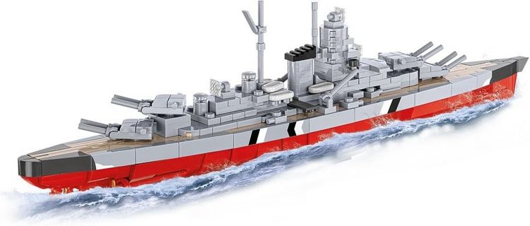 Produktbild: COBI Historical Collection 4854 - Battleship Bismarck, WWII, Bausatz 1:700, 590 Klemmbausteine