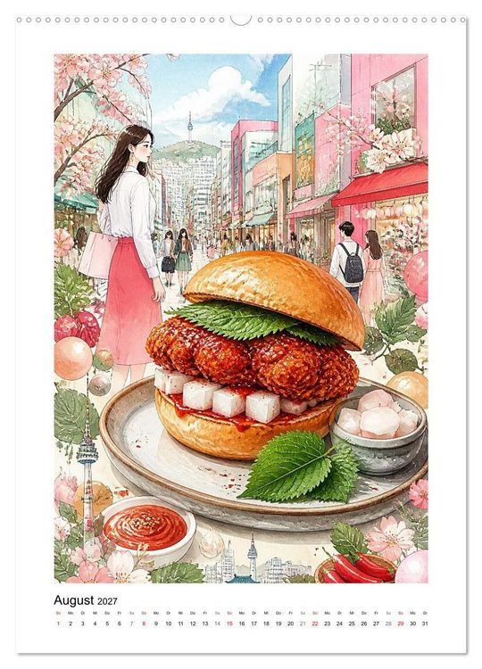 Produktbild: GEMALTE GAUMENFREUDEN - Sandwiches (Wandkalender 2027 DIN A2 hoch), CALVENDO Monatskalender