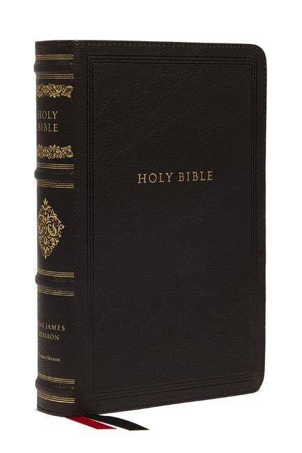 Produktbild: KJV Large Print Reference Bible, Black Leathersoft, Red Letter, Comfort Print, Thumb Indexed (Sovereign Collection)