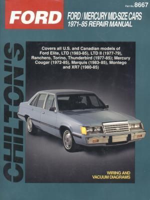 Produktbild: Chilton Automotive Books: Ford Mid-Size Cars, 1971-85