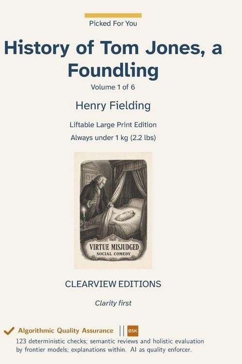 Produktbild: History of Tom Jones, a Foundling - Volume 1 of 6