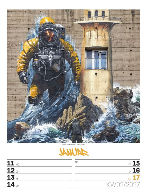 Produktbild: Street Art Wochenplaner Kalender 2027