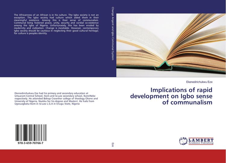 Produktbild: Implications of rapid development on Igbo sense of communalism