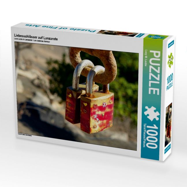 Produktbild: CALVENDO Puzzle Liebesschl&ouml;sser auf Lanzarote | 1000 Teile Lege-Gr&ouml;&szlig;e 64x48cm Foto-Puzzle f&uuml;r gl&uuml;ckliche Stunden