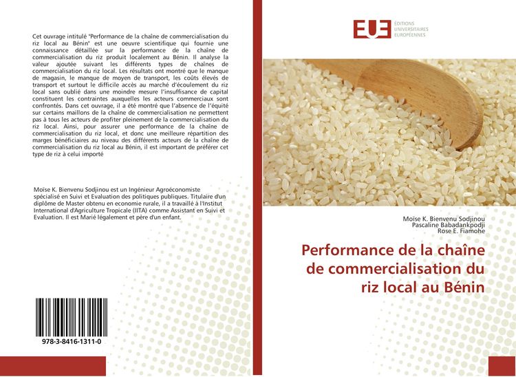 Produktbild: Performance de la cha&icirc;ne de commercialisation du riz local au B&eacute;nin