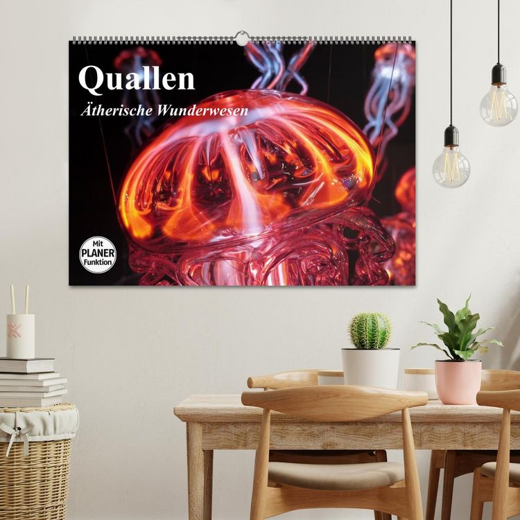 Produktbild: Quallen. &Auml;therische Wunderwesen (Wandkalender 2026 DIN A2 quer), CALVENDO Monatskalender