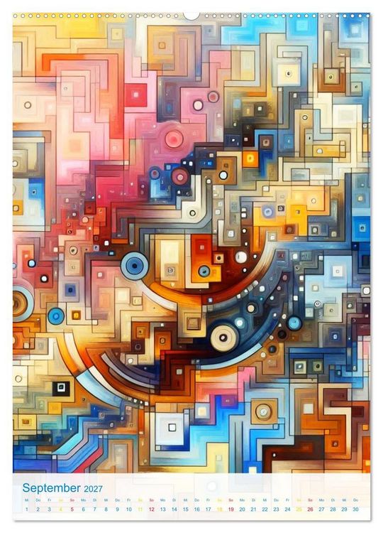 Produktbild: Syn&auml;sthetische Kunst - Musik in Farben und Formen (Wandkalender 2027 DIN A2 hoch), CALVENDO Monatskalender