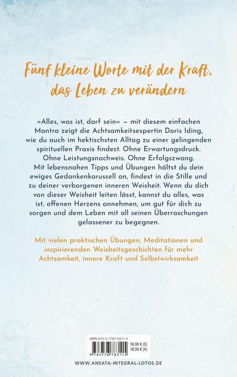 Produktbild: Alles, was ist, darf sein