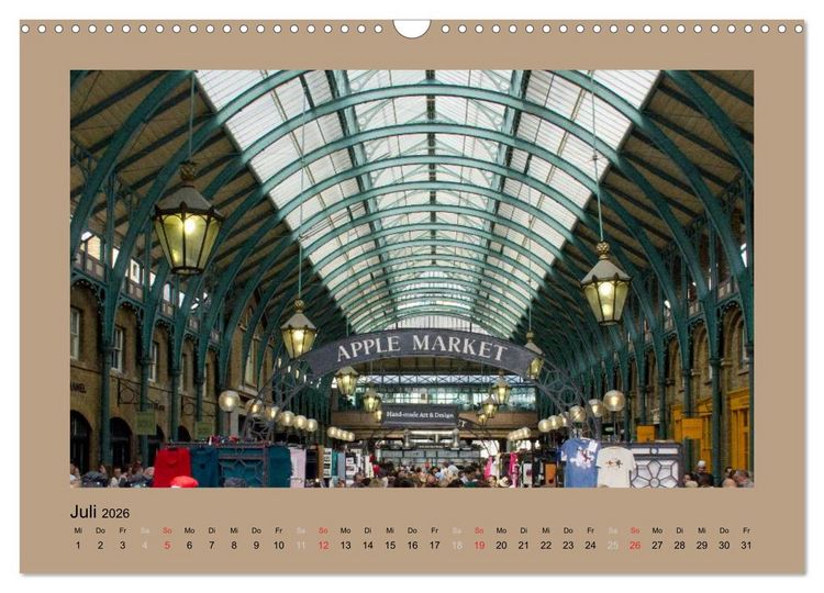 Produktbild: London (Wandkalender 2026 DIN A3 quer), CALVENDO Monatskalender