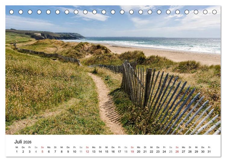 Produktbild: Bretagne &ndash; Die Halbinsel Crozon (Tischkalender 2026 DIN A5 quer), CALVENDO Monatskalender