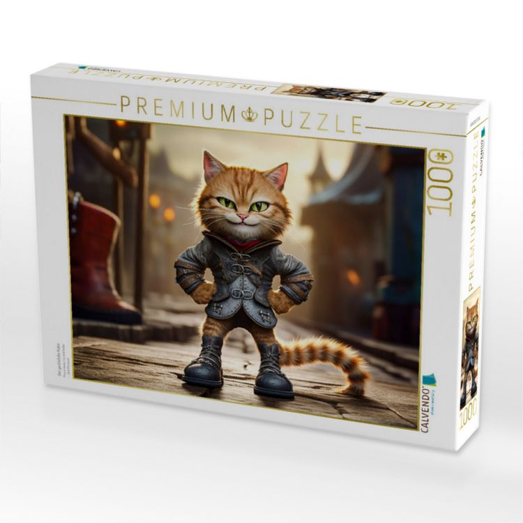 Produktbild: CALVENDO Puzzle Der gestiefelte Kater | 1000 Teile Lege-Gr&ouml;&szlig;e 64x48cm Foto-Puzzle f&uuml;r gl&uuml;ckliche Stunden