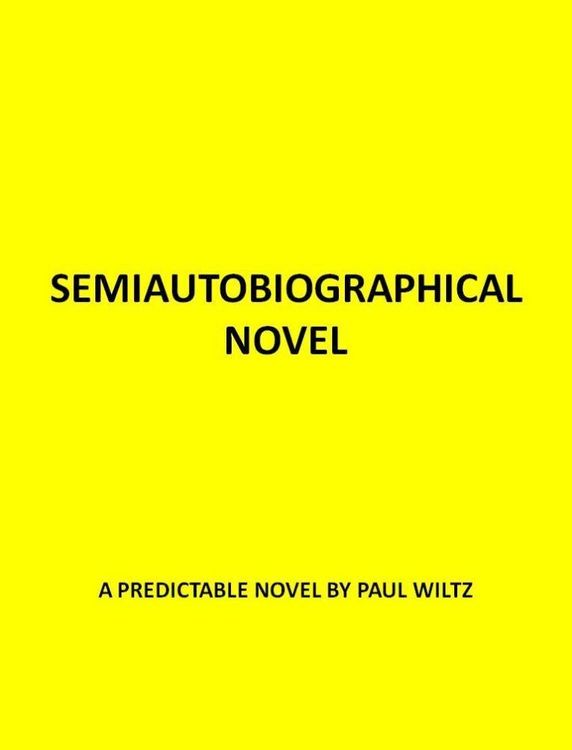 Produktbild: Semiautobiographical Novel