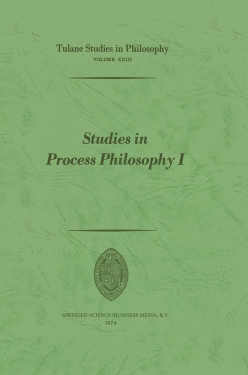 Produktbild: Studies in Process Philosophy I