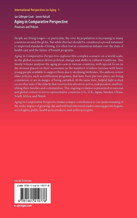 Produktbild: Aging in Comparative Perspective
