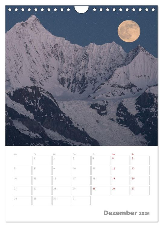 Produktbild: VOLLMOND-Planer - Im Licht der Nacht (Wandkalender 2026 DIN A4 hoch), CALVENDO Monatskalender