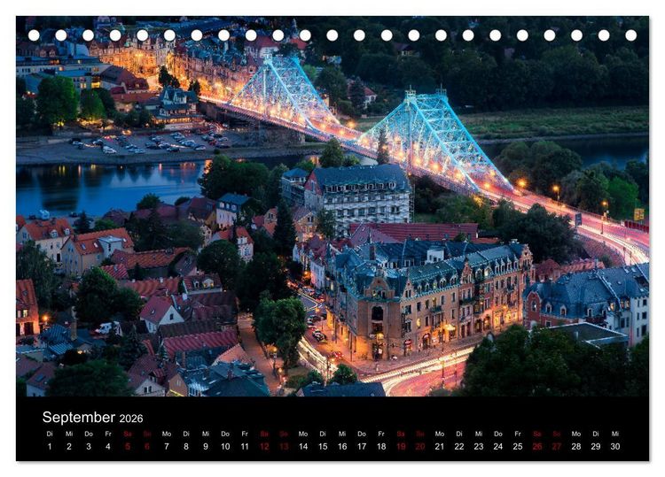 Produktbild: Dresden und Umland (Tischkalender 2026 DIN A5 quer), CALVENDO Monatskalender