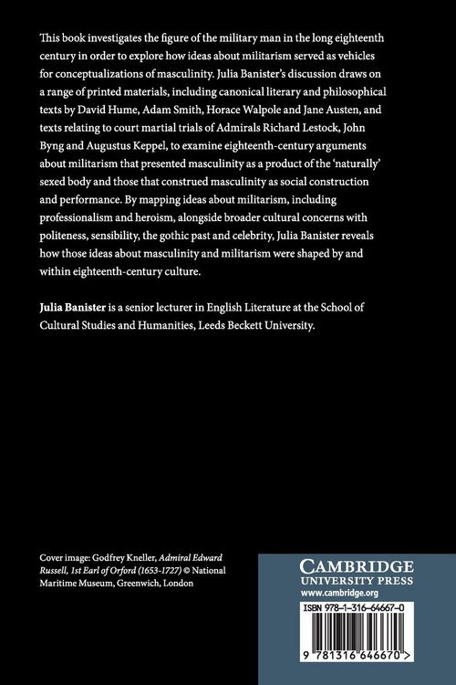 Produktbild: Masculinity, Militarism and Eighteenth-Century Culture, 1689-1815