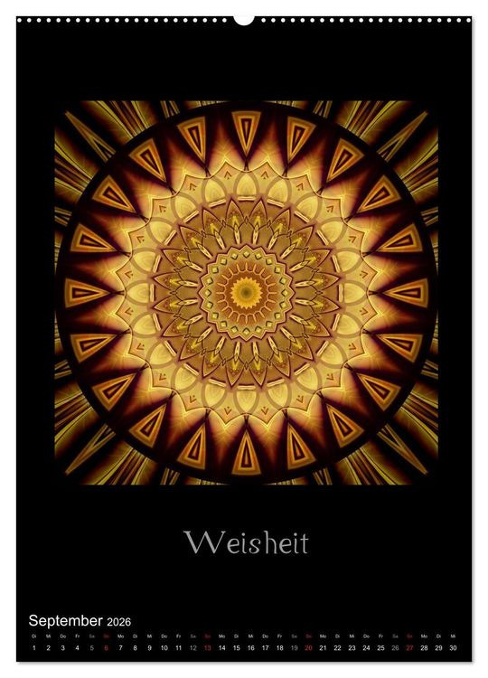 Produktbild: Mandalas - Spiegel der Seele (Wandkalender 2026 DIN A2 hoch), CALVENDO Monatskalender