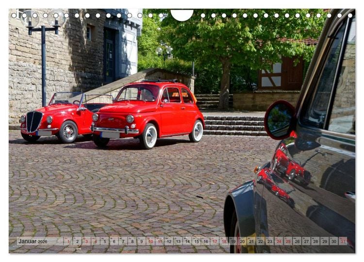 Produktbild: Cinquecento Der kleine Italiener - 60 Jahre zeitloses Kultobjekt (Wandkalender 2026 DIN A4 quer), CALVENDO Monatskalender
