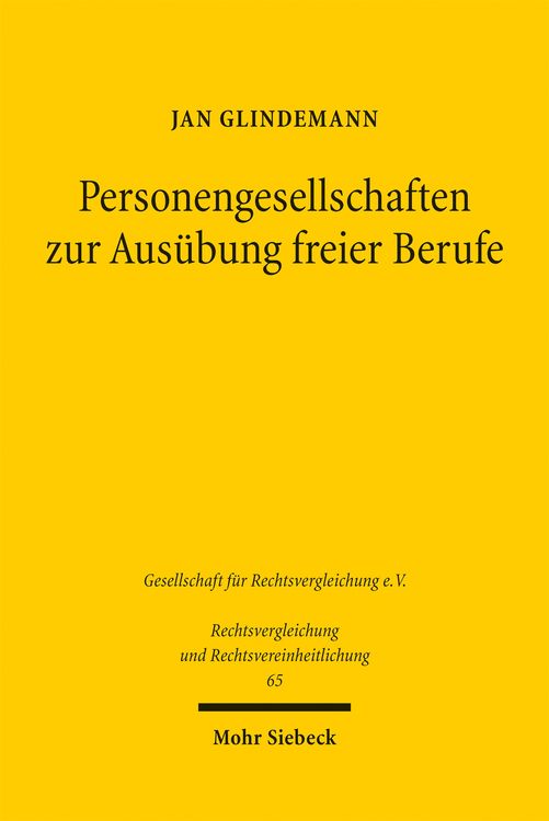 Produktbild: Personengesellschaften zur Aus&uuml;bung freier Berufe