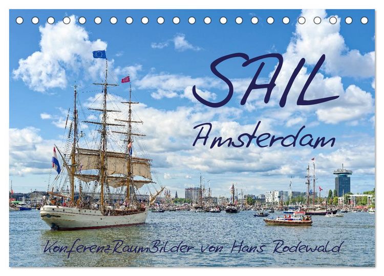 Produktbild: SAIL Amsterdam (Tischkalender 2026 DIN A5 quer), CALVENDO Monatskalender