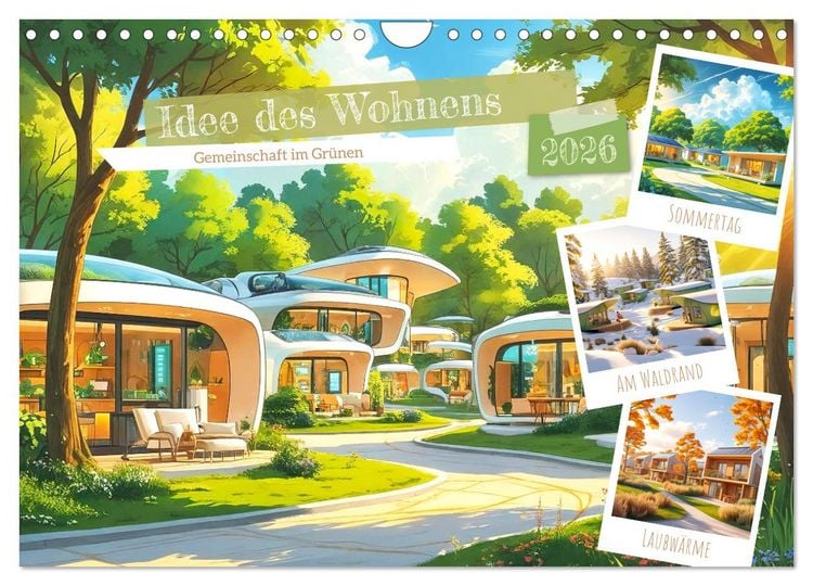 Produktbild: Idee des Wohnens (Wandkalender 2026 DIN A4 quer), CALVENDO Monatskalender