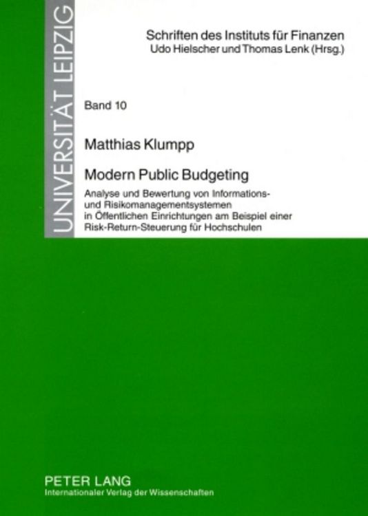 Produktbild: Modern Public Budgeting
