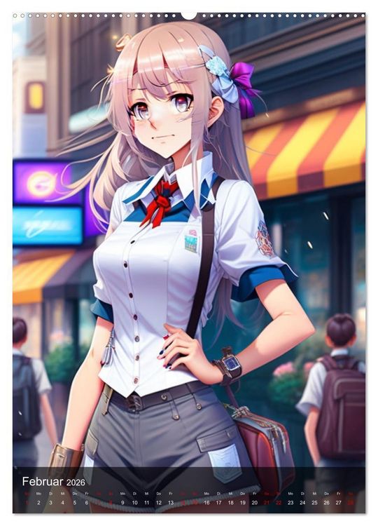 Produktbild: Bilder im Mangastil (hochwertiger Premium Wandkalender 2026 DIN A2 hoch), Kunstdruck in Hochglanz