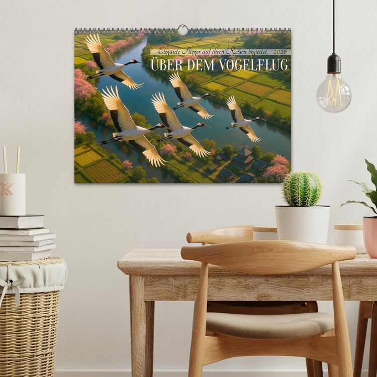 Produktbild: &Uuml;ber dem Vogelflug (Wandkalender 2026 DIN A3 quer), CALVENDO Monatskalender