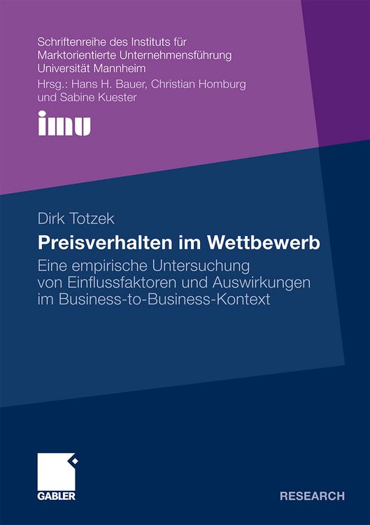 Produktbild: Preisverhalten im Wettbewerb