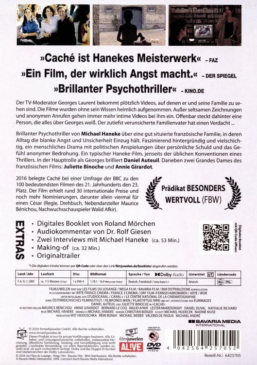 Produktbild: Cach&eacute; (Filmjuwelen)